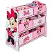 Produktbild TW24 Aufbewahrungsregal - Spielzeugkiste - Spielzeugtruhe - Disney Regal 6 Boxen mit Motivauswahl (Minnie Mouse weiß)