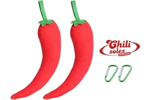 Eco-Fused Shoe Deodorizer - Chili Style look Chilisoles 2 Pack Désodorisant pour Chaussures, Éliminateur d'Odeurs pour Chaussures, Crampons, Placards, Tiroirs, Gants