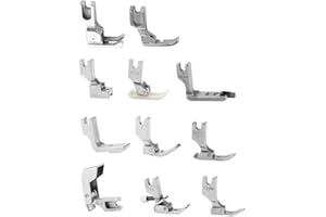 Desconocido HEEPDD Juego de prensatelas de 11 Piezas, máquina de Coser Profesional para pies de máquina de Coser prensatelas multifunción Juego Completo de pies prensatelas para Trabajos de Costura