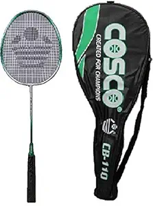 Cosco Aluminum Badminton Racquet (CB-110, Color May Vary)