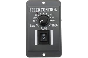 DollaTek DC 6A Regolatore di velocità del Motore Rallenta Controller del Motore Interruttore di Controllo Rotante Positivo e Negativo 12V / 24V / 36V / 48V