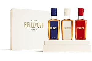 BELLEVOYE - Whisky Triple Malt - Coffret Degustation - Découverte - 3 x 20 cl de Whisky Français