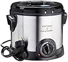 Kent Fryer and Curry Cooker 1500-Watt (Steel Grey)