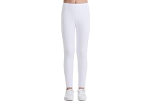 Auranso Leggings Mädchen Sport Baumwolle Kinder Hosen Lange Blickdicht