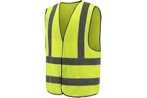 AYKRM 12 Farben Sicherheitsweste Warnweste Reflektierendes WarnschutzWeste Warnweste mit Reflektorstreifen Arbeitsweste