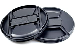 AMOPOFO 105mm Lens Cap Center Snap on Lens Cap Suitable Suitable &for Nikon/for Canon/for Sony etc,105mm Camera lens cap,Compatible with All Brands Any Lenses Ø105mm with Camera.