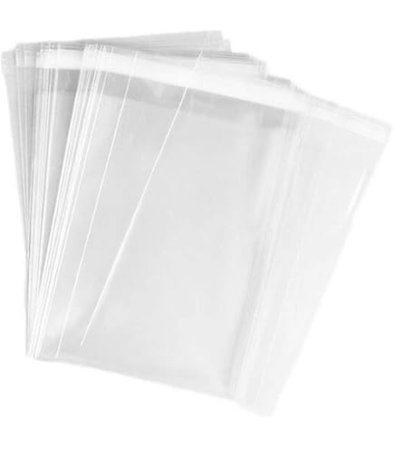 16 Sacchetti Di Plastica Adesivi Trasparenti – Cm 40,6 X 51 – Con Nastro Per Chiusura - Foto 5