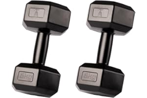 HUNGCEED Kit Juego Parejas de Mancuernas hexagonales Pesas de Gimansio Ejercicio en Casa Entrenamiento | 2x10kg / 2x7,5kg / 2x5kg / 2x2,5kg