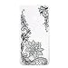 Produktbild Anlike Huawei Nova 2 Plus Hülle Case Handy Hülle Schutzhülle Handytasche Cover Case Weiche TPU Silikon Schlank Flexibel Handy Tasche Malerei Muster Serie - Black Lotus