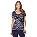 Gorgeous Dd+ Womens Navy Spotted Dd-G Cup Hidden Support Pyjama T-Shirt 14