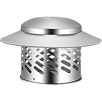 Edelstahl Schornsteinabdeckung 304 - Rostfrei Für Lüftung & Abzug 80-200mm