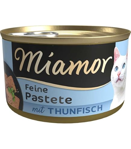 Miamor Feine Filets Katzenfutter – Thunfisch In Krebsjelly & Thunfisch Mit Calamaris, 24 X 100 G