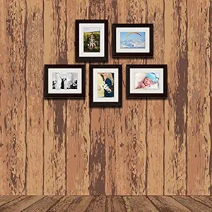 ArtzFolio Wall Photo Frame D513 Dark Brown 6x8inch;Set of 5 PCS with Mount