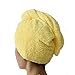 ZLMBAGUK Microfiber Hair Turban,Hair Towel Wrap Turban- Super Absorbent,Unique Design,Rainbow (Yellow)