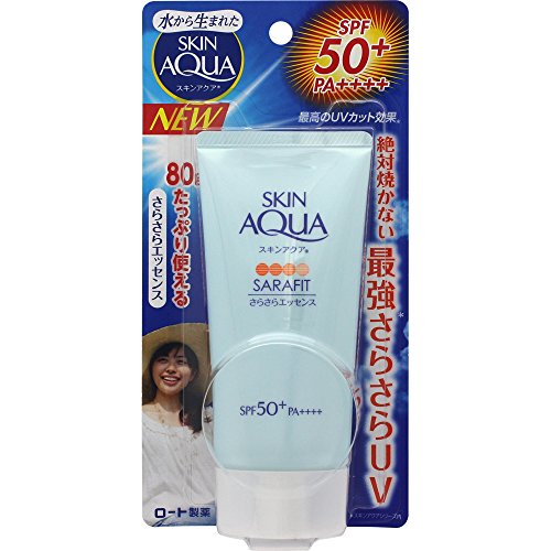 Rohto SKIN AQUA SARAFIT Essence UV (SPF50+ PA++++) 80g --From JAPAN--