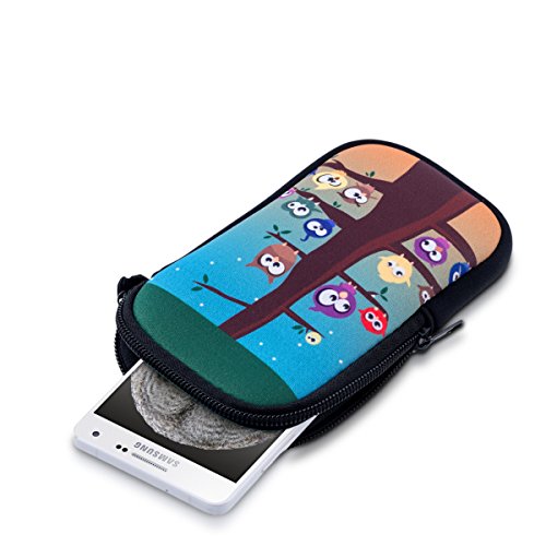 kwmobile Funda para m viles M - 5 5 - Estuche de Neopreno con Cierre para m vil - Carcasa con dise o chouettes arbre reviews kwmobile Funda para m viles M - 5 5 - Estuche de Neopreno con Cierre para m vil - Carcasa con dise o chouettes arbre