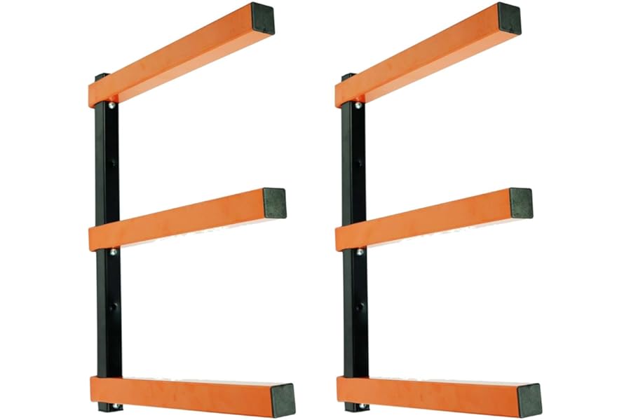 KASTFORCE KF1004 Lumber Storage Rack 3-Level System 110lbs per Level with Durable Sheet Metal Screws, Wood Rack, Workshop Rack