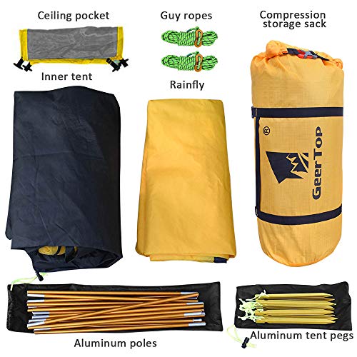 GEERTOP, 2-Personen 4-Jahreszeiten Kuppelzelt - 6
