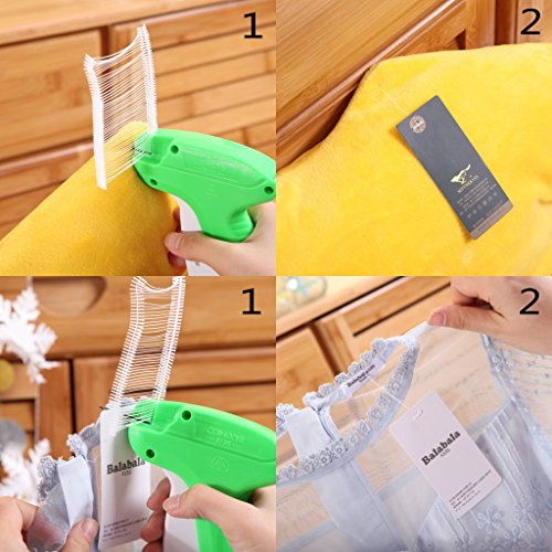 Heftpistole Etikettierpistole Etikettiermaschine Tagging Gun + 5 Ersatznadeln + 1000 Heftfäden Standard,DIKETE® Etiketten Preis Marke Tags Kleidung Socken Hüte Fashion Handel Läden - 3