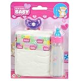 puppenschnuller mit magnet Material: Kunststoff Simba 105562487 - New Born Baby First Nursing Babyflaschen Set
