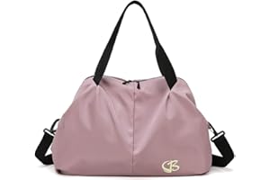 Vllcsla Bolsa Deportiva con Bolsillo para Mojado para Mujer - Bolsa de Viaje Impermeable y Resistente al Desgarro Práctica Bolsa de Mano para el Fin de Semana Bolso Bandolera (Rosa Oscuro)