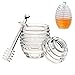 Produktbild Onerbuy Bienenstock-Honig-Glas-transparenter Honig-Topf-Behälter mit Löffelstiel und Deckel, 9 Unze