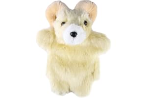Larcele Simpatico Pupazzo a Mano in Peluche Ripieno Morbido Giocattolo Animale (SO-17 Capra)