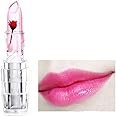 Mwezi Professional Waterproof Moisturizing Flower Crystal Glossy Lipstick Jelly Flower Transparent Color Changing Lip Balm Lipstick For Girls & Women Pack Of 1