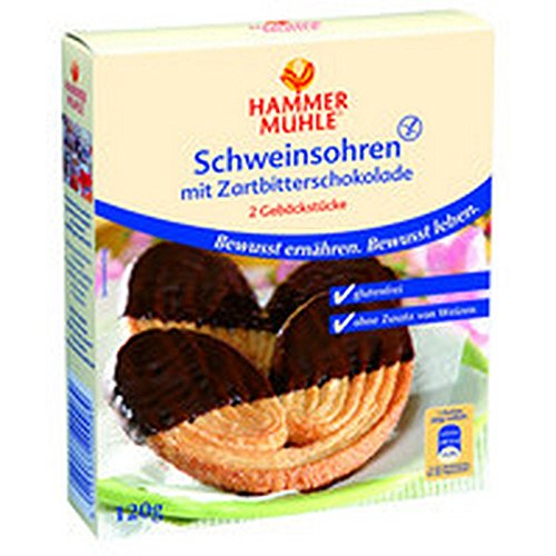 Preisvergleich Produktbild Hammermühle - Schweinsohren in Zartbitterschokolade, 120 g