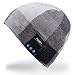 Produktbild Rotibox Männer Frauen Bluetooth Audiomusik-Beanie mit Stereo-Lautsprecher Kopfhörer, Mikrofon, die Hände frei und Akku für Handys, iPhone, iPad, Tablets, Android Smartphones – Schwarz