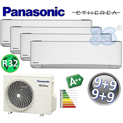 Climatizzatore quadri split ETHEREA R32 Panasonic nuova serie Z - 9000+9000+9000+9000 btu A++