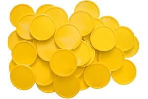COMBICRAFT Caja de envío: Monedas en blanco/monedas de consumo amarillo - diámetro 29mm - 1000 unidades - medio de pago para festivales, eventos y hostelería