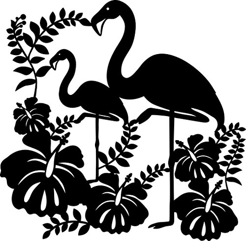 Marabu 028900005 - Silhouette Schablone Flamingo, 30 x 30 cm