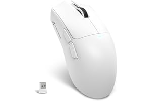 MAMBASNAKE X ATTACK SHARK X11SE Wireless Gaming Mouse-Up to 22000 DPI,PixArt PAW3311 Sensor,BT/2.4G/Wired,59g Lightweight,20M Clicks,40G Acceleration,Long Battery,Driver Support,for Win/Mac-White