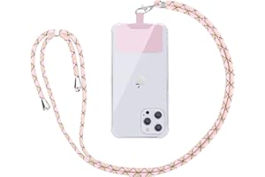 Vauki Cordón para Universales Celular Teléfono Cadena, Correa de Cuello Cuerda para Móvil Colgante Nylon Ajustable Desmontable para la Mayoría de los Teléfonos para iPhone Samsung Xiaomi