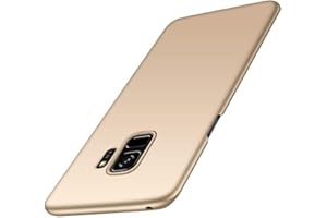 BHUUNO TXLING Ultra Dünn Hülle Kompatibel mit Samsung Galaxy S9 HülleSchutzhülle Handyhülle [Anti-Fingerabdruck] Abdeckung Hardcase PC Bumper Case für Samsung Galaxy S9 - Gold