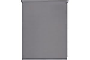 Estores enrollables Opacos con Tejido Estor Opaco Blackout Persiana Opaca Que aporta Oscuridad. Cortinas Dormitorio Opacas Novedad STORESDECO | Gris Oscuro 160x180 cm