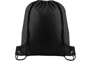 Yoolly Drawstring Bags, PE Bags Drawstring Gym Bags String, Waterproof Sack for Mens Womens Kids, Drawstring Backpack for School, Sports, Travel, Swimming, Beach