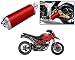 Auto Pearl Premium Quality High Performance Bike Exhaust Muffler Silencer Triangle Red For - Ducati Hypermotard RS.2899.00