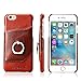Produktbild Apple iPhone 6/6S Handy Hülle mit Ring Finger Halterung Leder Case Schutzhülle Ständer