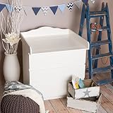 Puckdaddy Wickelaufsatz „Stern M“ für alle IKEA Malm, Brusali Kommoden in weiß - 5