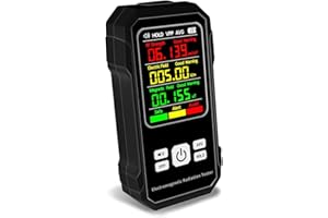 KOCAN Détecteur de rayonnement électromagnétique multifonctionnel Testeur d'intensité de champ électrique Testeur d'intensité de champ magnétique Dispositif de détection de force de radiofréquence ave