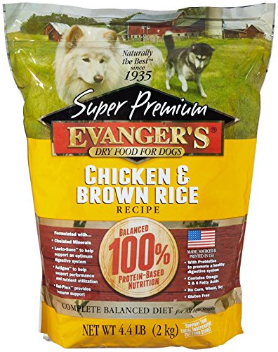 Evanger's Super Premium Dog Food Chicken with Brown Rice 4.4 lbs by Evangers