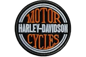 SUMA SHOP Harley Davidson Motorcycles - Parche bordado para motocicleta o motocicleta (9 cm) -Replicación-
