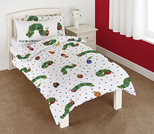 CHILDREN'S DISNEY CHARACTERS &amp; NOVELTY BABY JUNIOR COT DUVET COVER SET (The Hungry caterpillar)