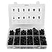 Produktbild Rupse Kfz 240 Stück Auto Retainer Clip Türverkleidung Nieten Nylon Fastener Schwarz Stoßstangen Befestigungsclips OEM Sortiment Kasten