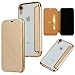 Produktbild Xinanlongjb Für iPhone Xr Slender Refined Protective Tenuous Sky PU-Leder Silikon Hülle (Farbe : Gold)
