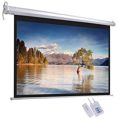 DiscountSeller HD/3D Electric Motorised Projector Screen + Remote Control (100