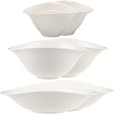 Villeroy &amp; Boch Vapiano Set of 6 White Bowls, Dishwasher Safe, Microwave Safe, Ceramic Bowls, Tableware, Premium Porcelain