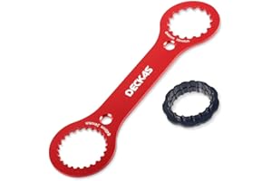 BCZR 1 Piezas Herramienta Pedalier BB Llave Bicicleta, Juego De Bielas Llave Reparación De Bicicletas Montaña, con Adaptador para Dub/Tl-Fc32 / Tl-Fc25 / Tl-Fc24, para Herramientas Bicicleta(Rojo)